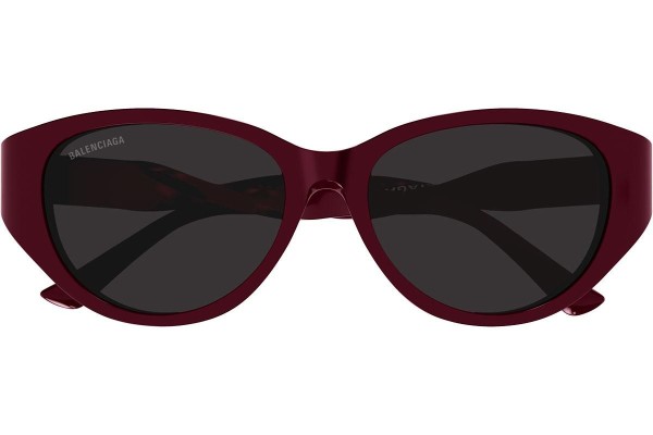 Okulary przeciwsłoneczne Balenciaga BB0209SA 003 Kocie oczy Czerwone
