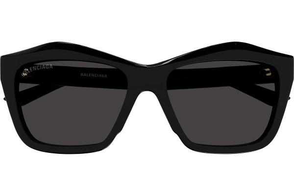 Okulary przeciwsłoneczne Balenciaga BB0216S 001 Kocie oczy Czarne