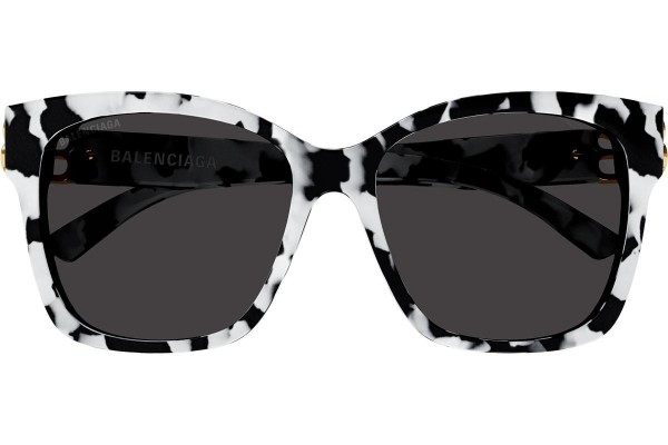 Okulary przeciwsłoneczne Balenciaga BB0102SA 007 Kwadratowe Białe