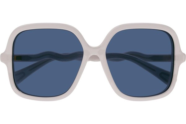 Okulary przeciwsłoneczne Chloe CC0009SA 004 Kwadratowe Białe