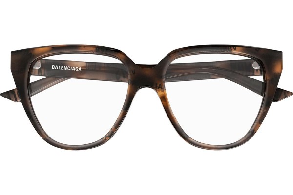 Okulary korekcyjne Balenciaga BB0129O 008 Kwadratowe Havana