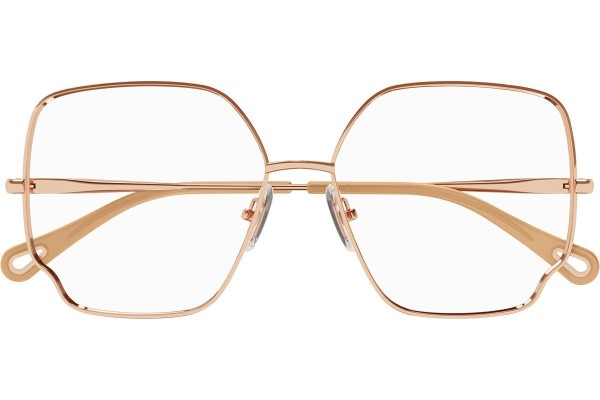 Okulary korekcyjne Chloe CH0096O 006 Oversize Złote