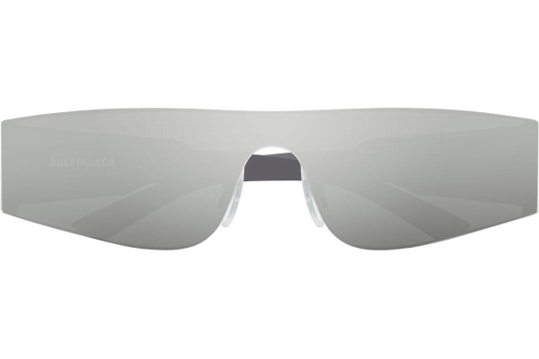 Okulary przeciwsłoneczne Balenciaga BB0041S 002 Pojedyncze | Shield Srebrne