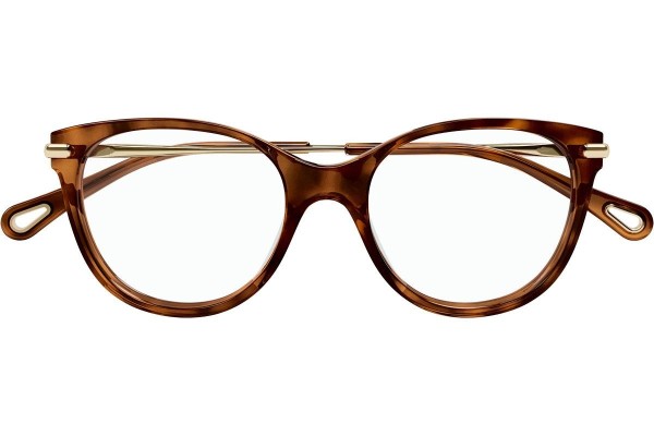 Okulary korekcyjne Chloe CH0058O 001 Kocie oczy Havana