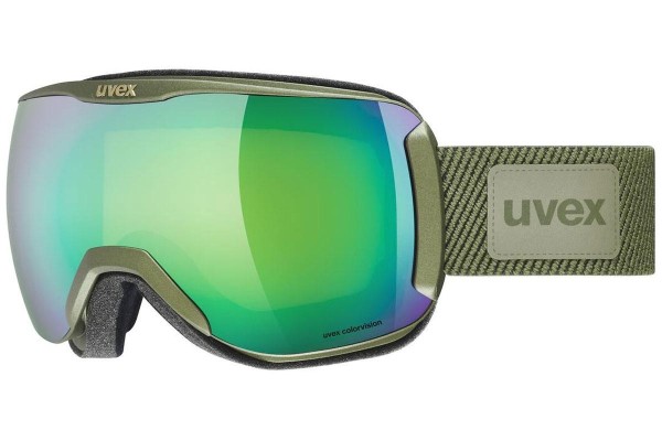Gogle narciarskie uvex downhill 2100 CV planet 8030 Pojedyncze | Shield Zielone