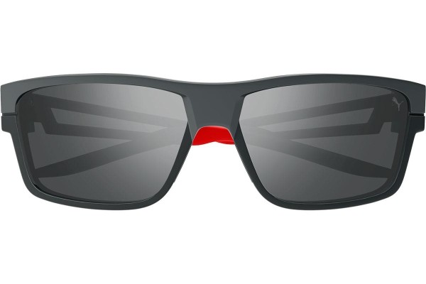 Okulary przeciwsłoneczne Puma PU0327S 002 Prostokątne Szare