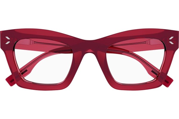 Glasses McQ MQ0343O 003 Kwadratowe Czerwone
