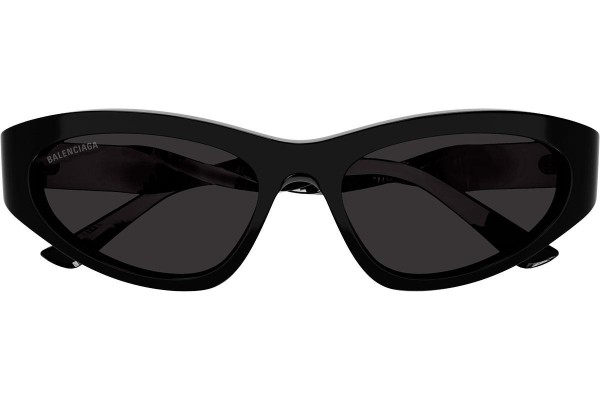 Okulary przeciwsłoneczne Balenciaga BB0207S 001 Kocie oczy Czarne