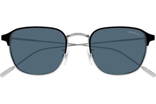 Okulary przeciwsłoneczne Mont Blanc MB0189S 006 Kwadratowe Srebrne