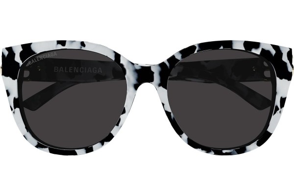 Okulary przeciwsłoneczne Balenciaga BB0103SA 007 Kocie oczy Białe