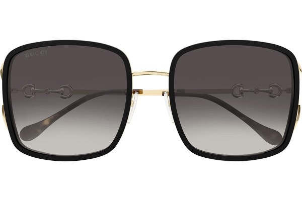 Okulary przeciwsłoneczne Gucci GG1016SK 001 Kwadratowe Czarne
