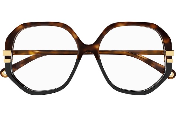Okulary korekcyjne Chloe CH0107O 001 Kwadratowe Havana