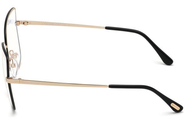 Okulary korekcyjne Tom Ford FT5613-B 002 Kocie oczy Czarne
