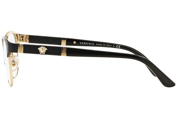 Okulary korekcyjne Versace VE1233Q 1366 Kocie oczy Czarne