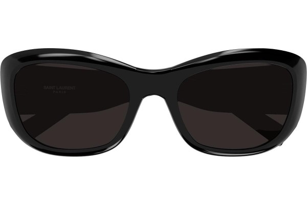 Solbriller Saint Laurent SL498 001 Cat Eye Sort