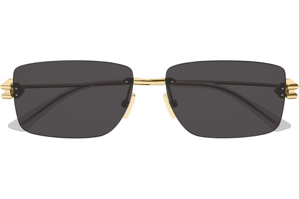 Okulary przeciwsłoneczne Bottega Veneta BV1126S 002 Prostokątne Złote
