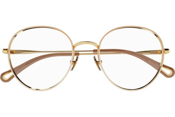Okulary korekcyjne Chloe CH0021O 011 Okrągłe Złote