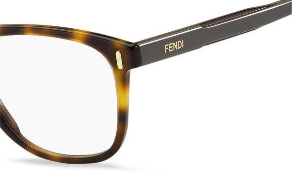 szemüvegeinket Fendi FFM0087 9N4 Szogletes Havana