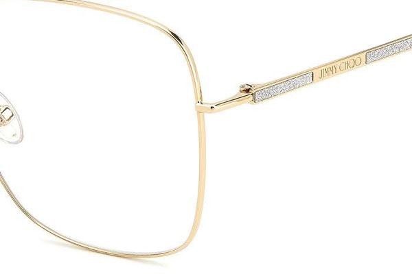 Okulary korekcyjne Jimmy Choo JC366/F 83I Kwadratowe Złote