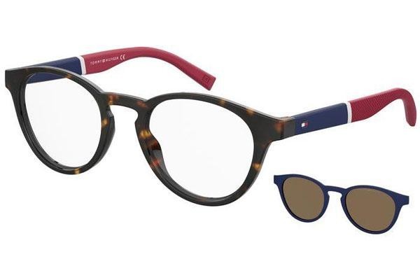 Okulary korekcyjne Tommy Hilfiger TH1902/CS 086/SP Okrągłe Havana
