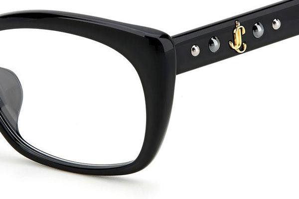 Okulary korekcyjne Jimmy Choo JC346/F 807 Prostokątne Czarne