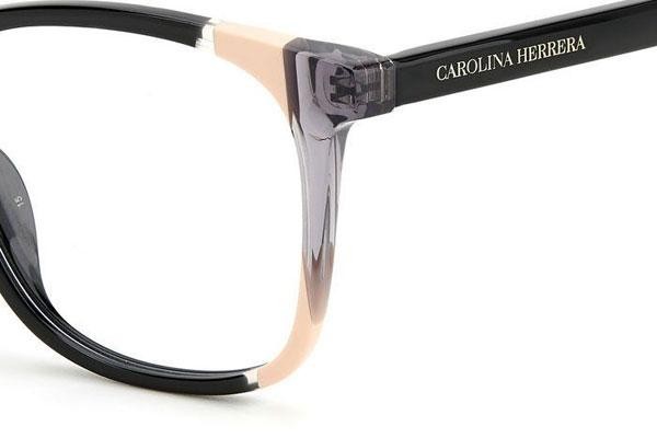 Briller Carolina Herrera CH0065 KDX Firkantet Sort