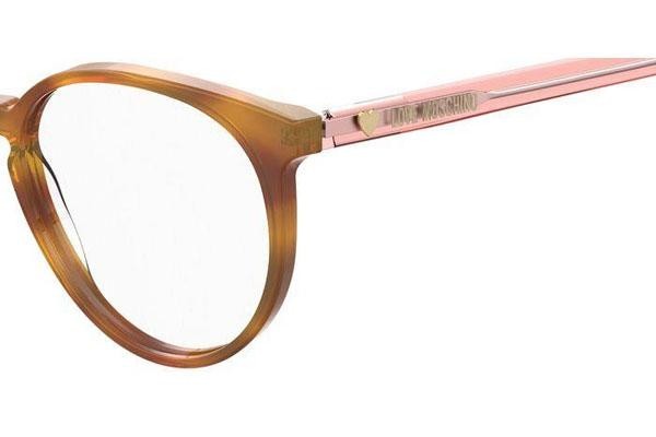 Glasses Love Moschino MOL565 JX1 Okrągłe Havana