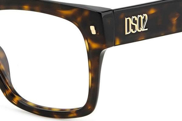 Okulary korekcyjne Dsquared2 D20066 086 Kwadratowe Havana