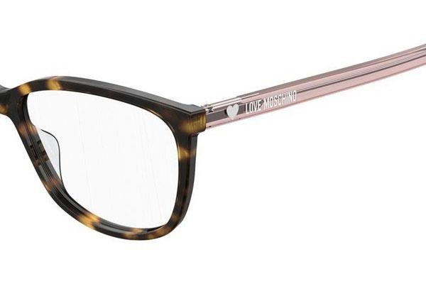Okulary korekcyjne Love Moschino MOL546 086 Prostokątne Havana