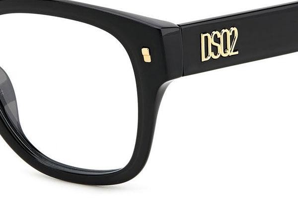 szemüvegeinket Dsquared2 D20065 807 Szogletes Fekete