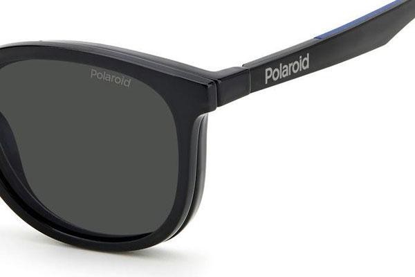 Okulary korekcyjne Polaroid Junior PLD8050/CS 807/M9 Polarized Kwadratowe Czarne