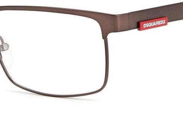 Okulary korekcyjne Dsquared2 D20006 HGC Kwadratowe Brązowe