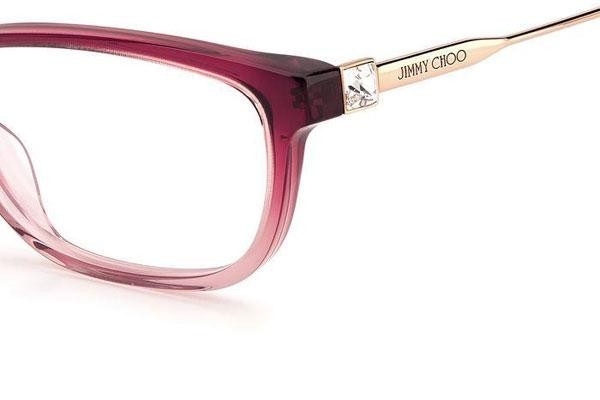 Очила Jimmy Choo JC342 7W5 Правоъгълни Розова