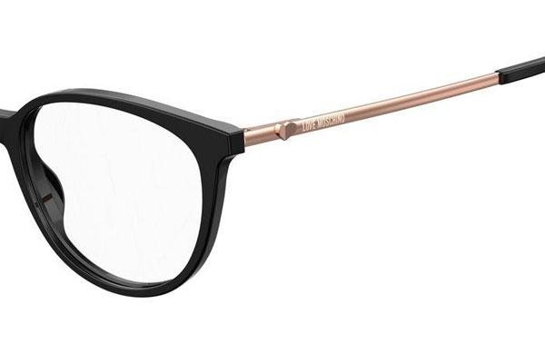 Okulary korekcyjne Love Moschino MOL549 807 Okrągłe Czarne