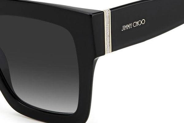 Okulary przeciwsłoneczne Jimmy Choo EDNA/S 807/9O Kwadratowe Czarne