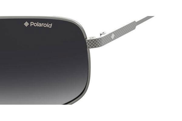 Zonnebril Polaroid PLD2101/S R80/WJ Polarized Rechthoekige Zilver