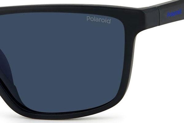 Okulary przeciwsłoneczne Polaroid PLD7044/S 0VK/C3 Polarized Kwadratowe Czarne