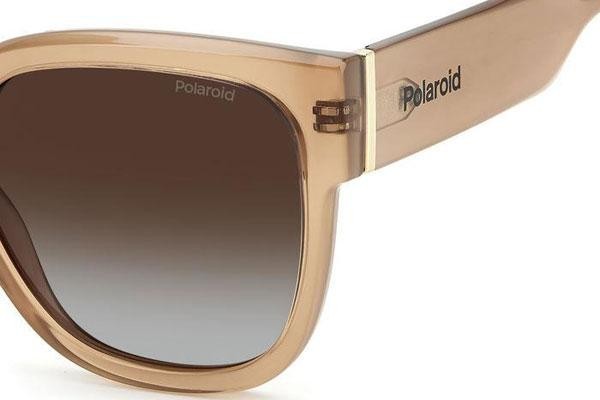 Okulary przeciwsłoneczne Polaroid PLD6167/S 10A/LA Polarized Kwadratowe Beżowe