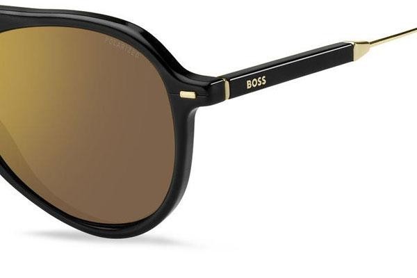 Okulary przeciwsłoneczne BOSS BOSS1356/S 807/YL Pilotki (Aviator) Czarne