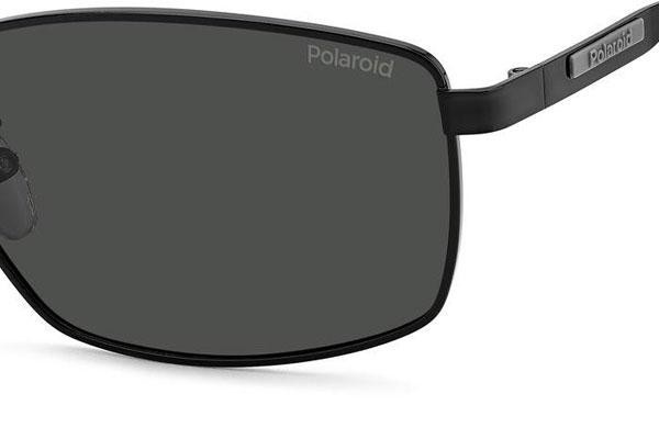 Okulary przeciwsłoneczne Polaroid PLD2137/G/S/X 807/M9 Polarized Prostokątne Czarne
