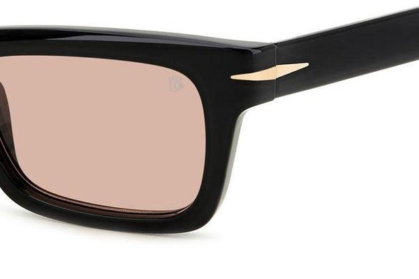 Okulary przeciwsłoneczne David Beckham DB7091/S 7C5/3O Prostokątne Czarne