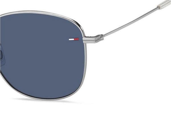 Okulary przeciwsłoneczne Tommy Jeans TJ0052/F/S CTL/KU Kwadratowe Srebrne