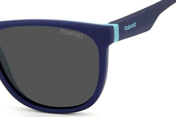 Слънчеви очила Polaroid Junior PLD8049/S ZX9/M9 Polarized Квадратни Синя