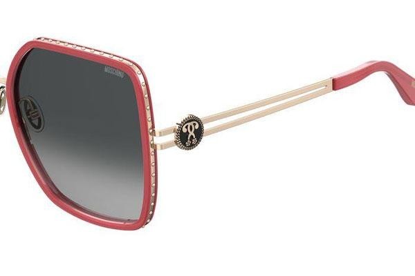 Okulary przeciwsłoneczne Moschino MOS096/S AYO/9O Kwadratowe Czerwone