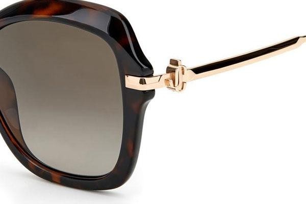 Okulary przeciwsłoneczne Jimmy Choo TESSY/G/S 086/HA Oversize Havana