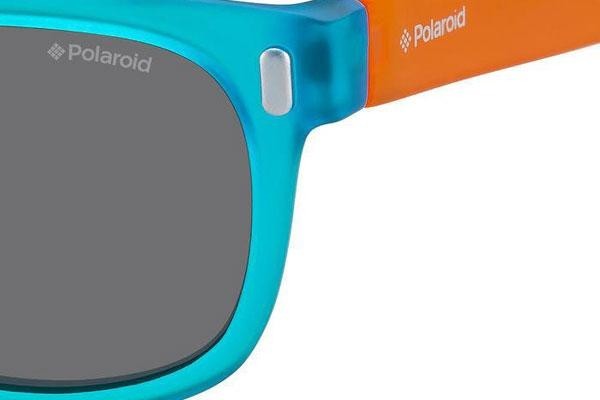 Ochelari de soare Polaroid Junior P0115 89T/Y2 Polarized Pătrați Albaștri