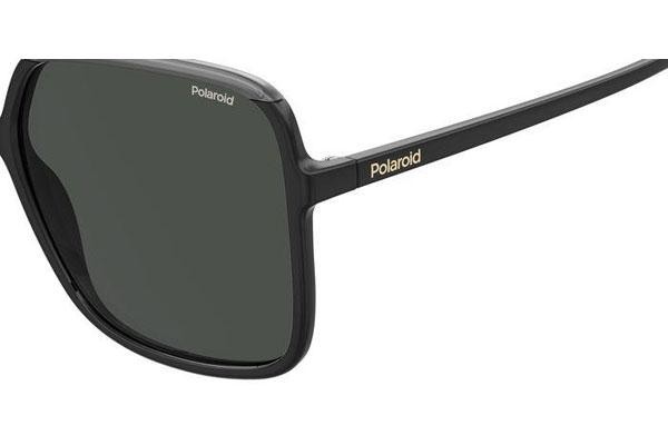 Okulary przeciwsłoneczne Polaroid PLD6128/S 08A/M9 Polarized Oversize Czarne