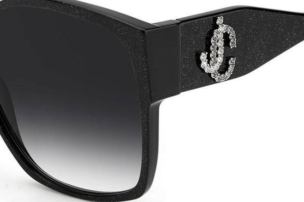Okulary przeciwsłoneczne Jimmy Choo NOEMI/S DXF/9O Kwadratowe Czarne