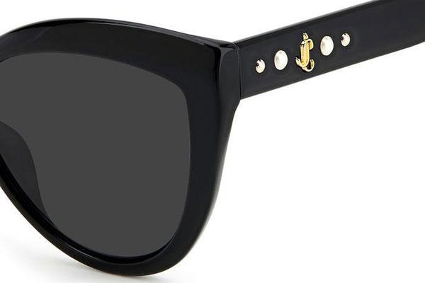 Okulary przeciwsłoneczne Jimmy Choo SINNIE/G/S 807/IR Kocie oczy Czarne
