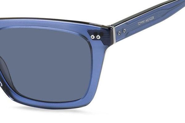 Okulary przeciwsłoneczne Tommy Hilfiger TH1890/S PJP/KU Kwadratowe Niebieskie